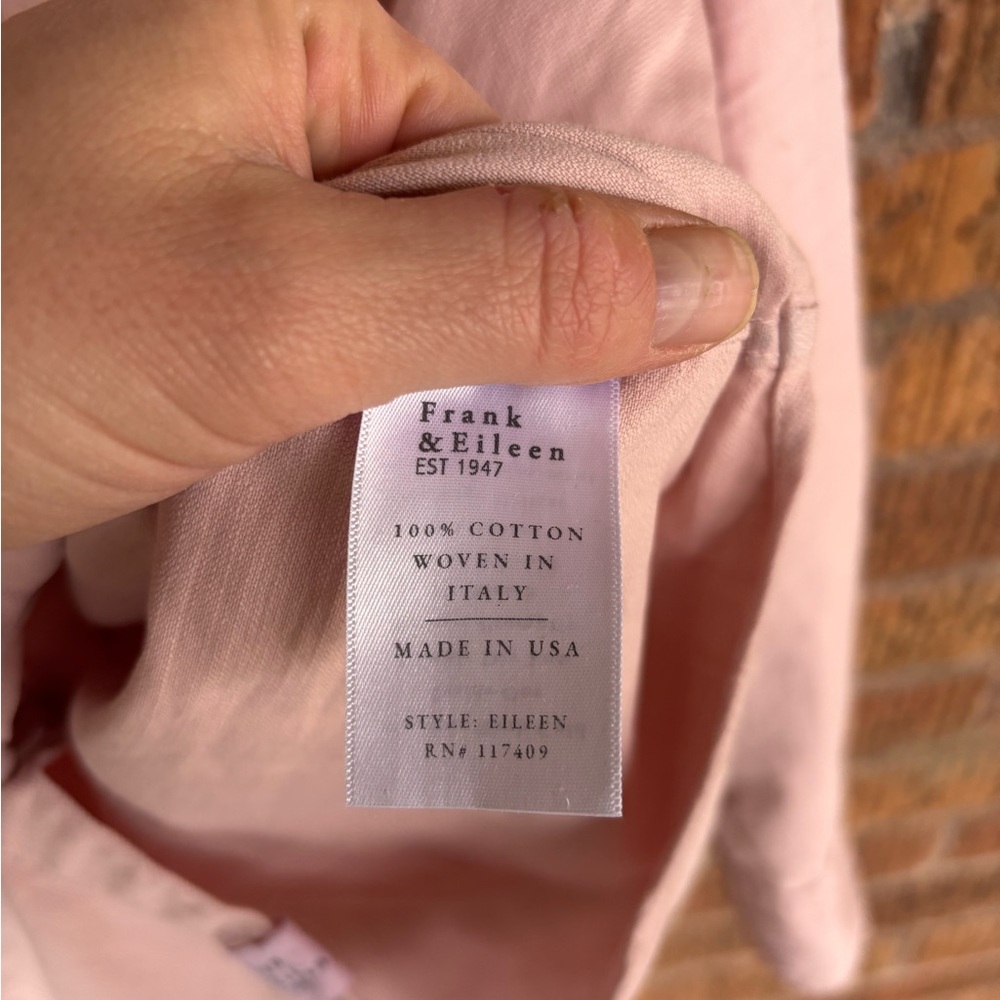 Frank and Eileen Denim Shirt EILEEN Pink Sz Small Womens - Picture 7 of 10